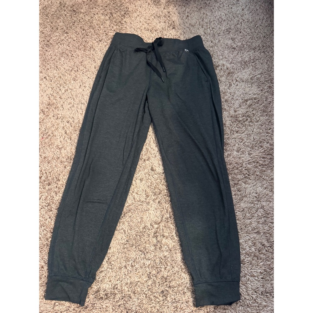 GapFit Women's Brushed Tech Jersey Jogger Pants Charcoal Gray Size Small